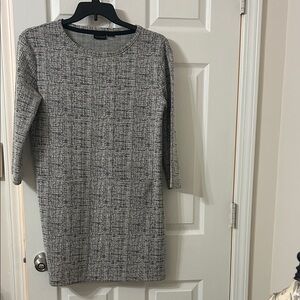 Mercer & Madison Black and White Long Sleeve Dress